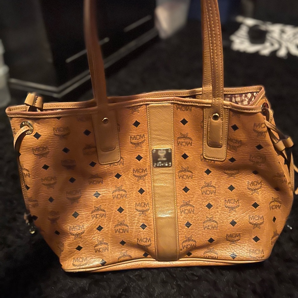 MCM Cognac Visetos Tote